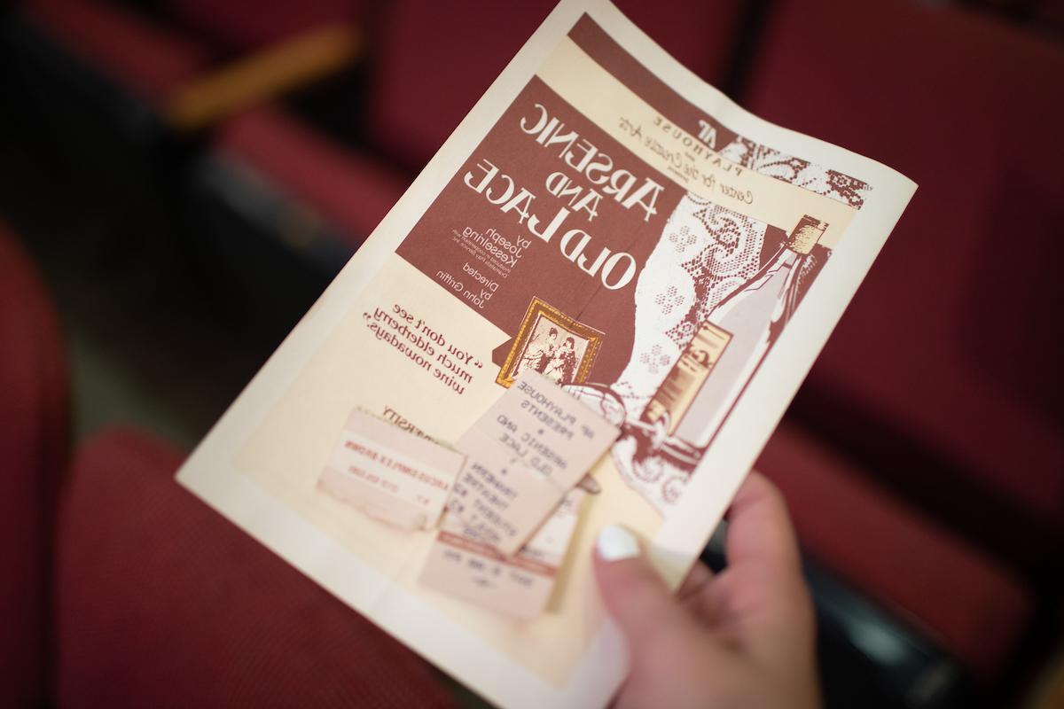 31-year-old playbill falls out of reclaimed Trahern Theatre seat